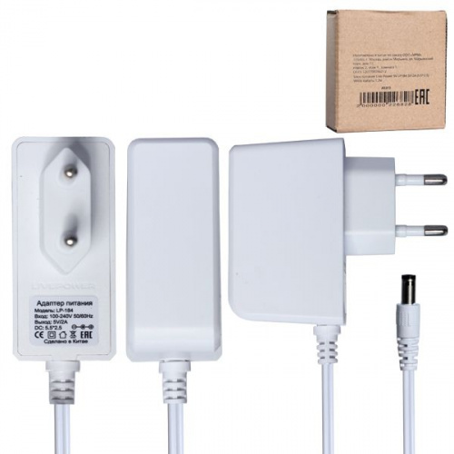 Блок питания Эвотор 5/5i/ СТ5Ф/СТ51Ф 5V/2A  Белый, кабель 1,2м (Неоригинальный)
