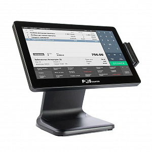 Сенсорный моноблок POSCenter POS90NS Pro (15.6", PCAP, N100, RAM 8Gb, SSD M2 128Gb, 90W, MSR) без ОС