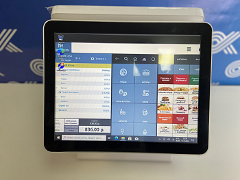 Сенсорный POS Терминал OKPOS 15 White со вторым экраном (Intel Core i5-2410M (1.70 GHz), 4GB DDR3, SSD 64 Gb)