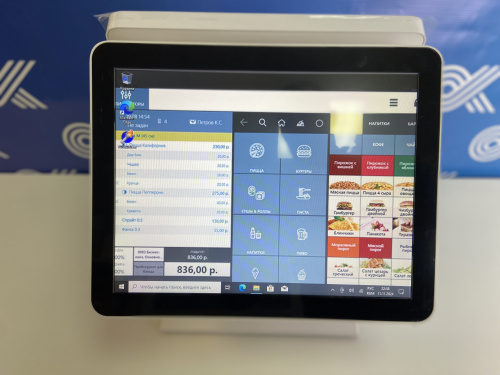 Сенсорный POS Терминал OKPOS 15 White со вторым экраном (Intel Core i5-2410M (1.70 GHz), 4GB DDR3, SSD 64 Gb)