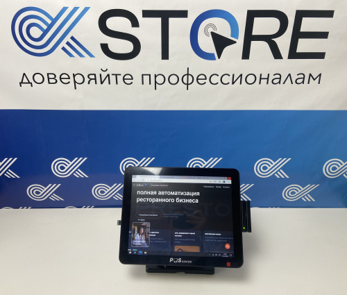 Сенсорный моноблок POSCenter POS90 (15", PCAP, J3455, RAM 8Gb, DDR3L 1.35V 1600MHz, SSD M2SATA 128Gb, 8*USB, 2*COM, HDMI, VGA, LAN, MSR) без ОС