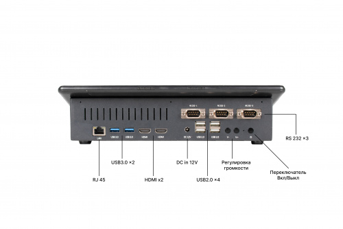 POS-терминал Poscenter Wise Pro (11,6", P-CAP, J4125, RAM 4Gb, eMMC 64Gb, WiFi, BT) без ОС фото 6
